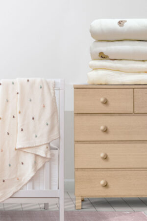 Bộ chăn gối cho bé – Mẫu Teddy không chần bông