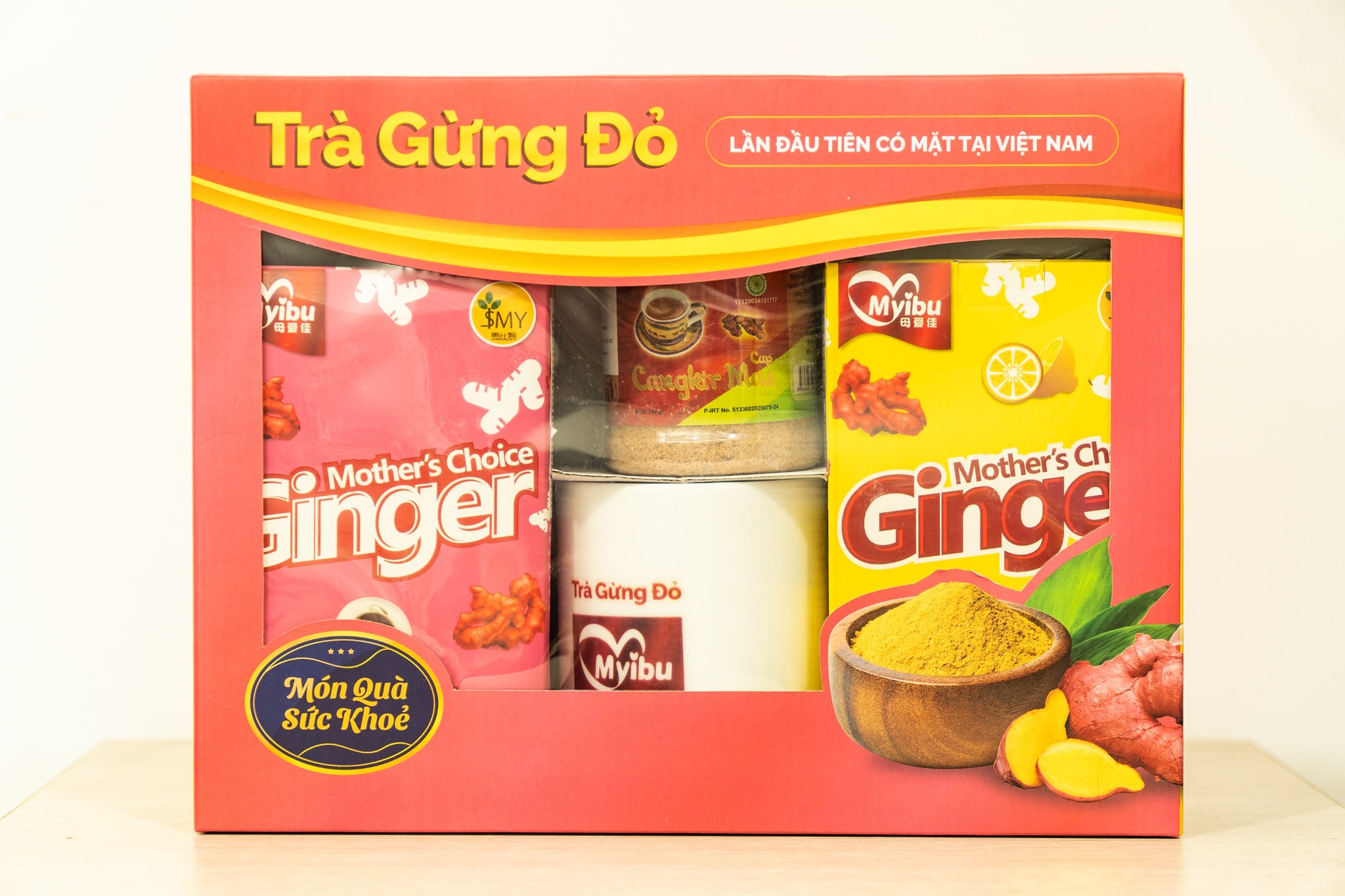 Hộp Quà Trà Gừng Đỏ