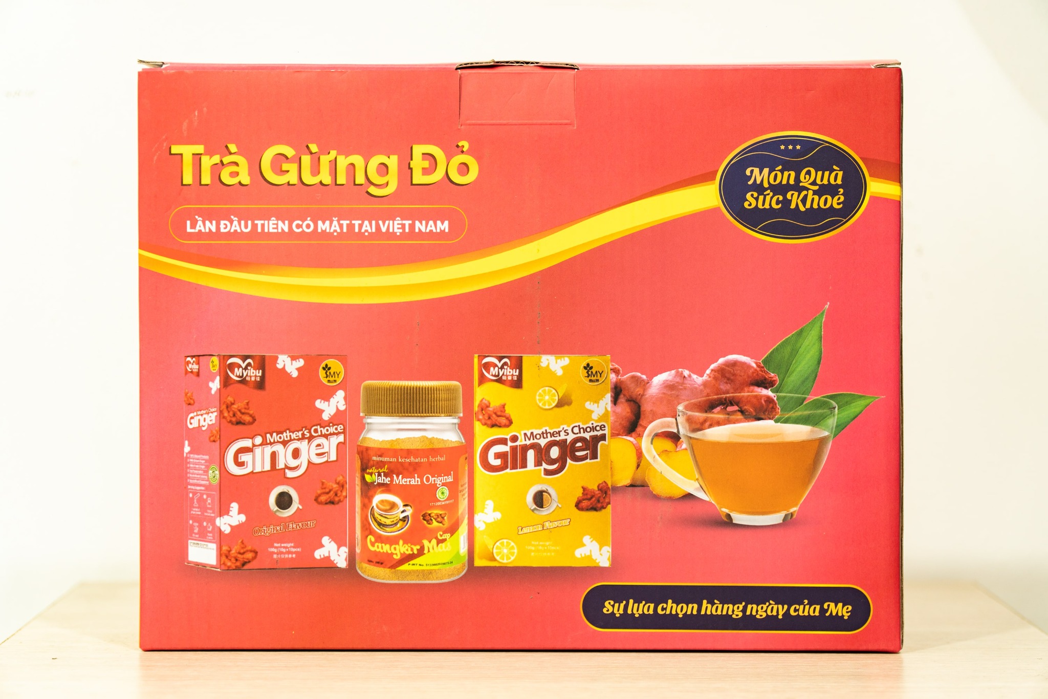 Hộp Quà Trà Gừng Đỏ