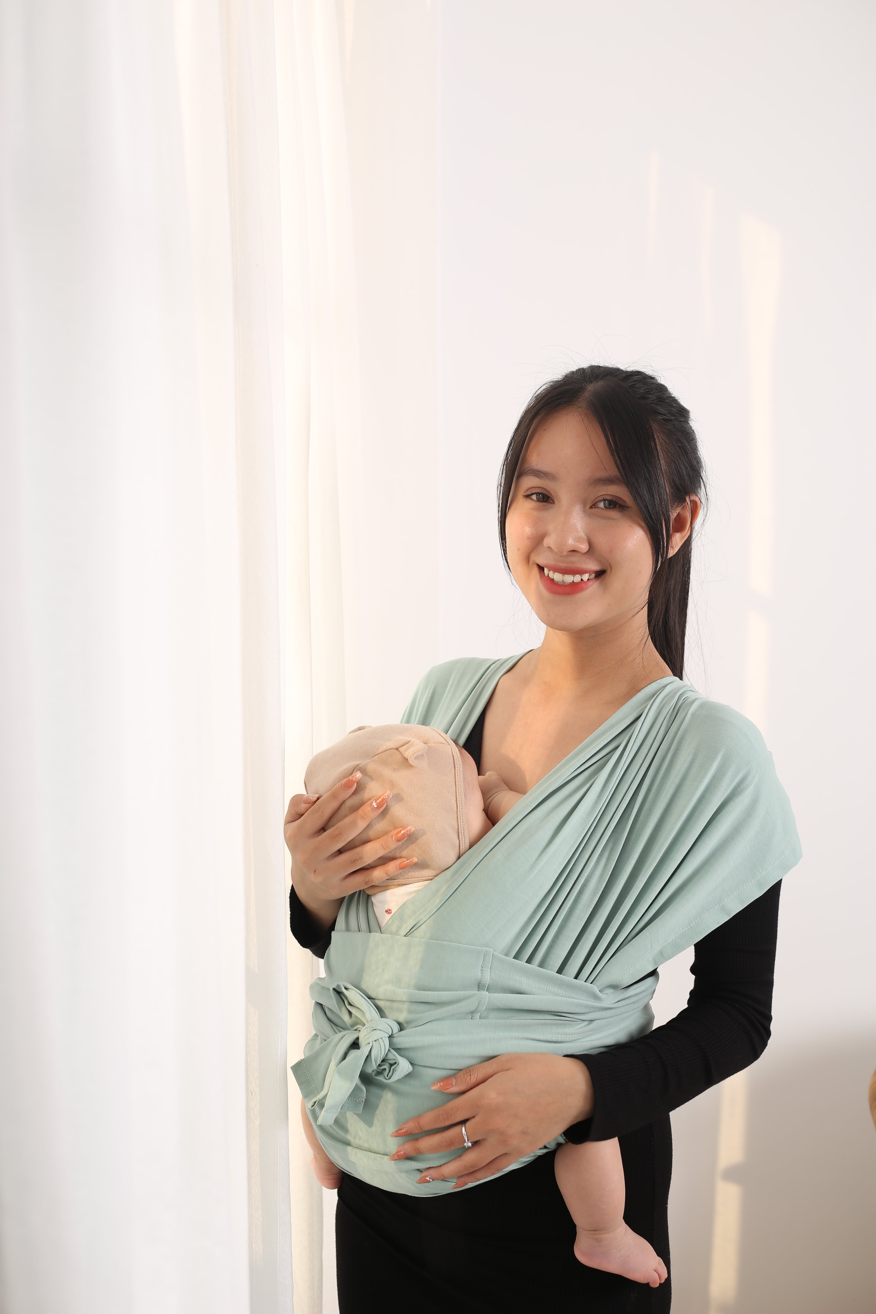 Địu vải Jumy – Xanh