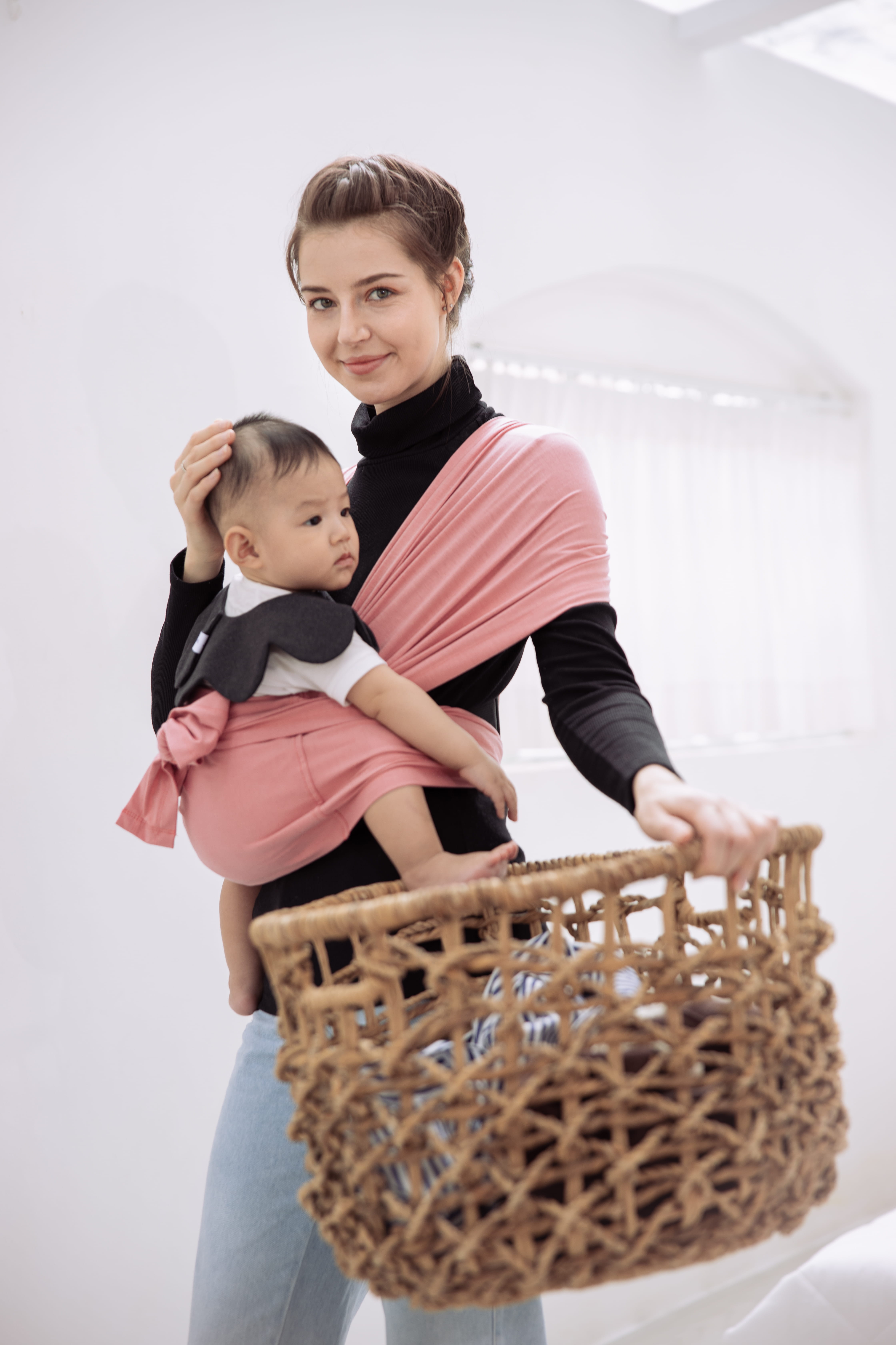 Địu vải Jumy – Hồng