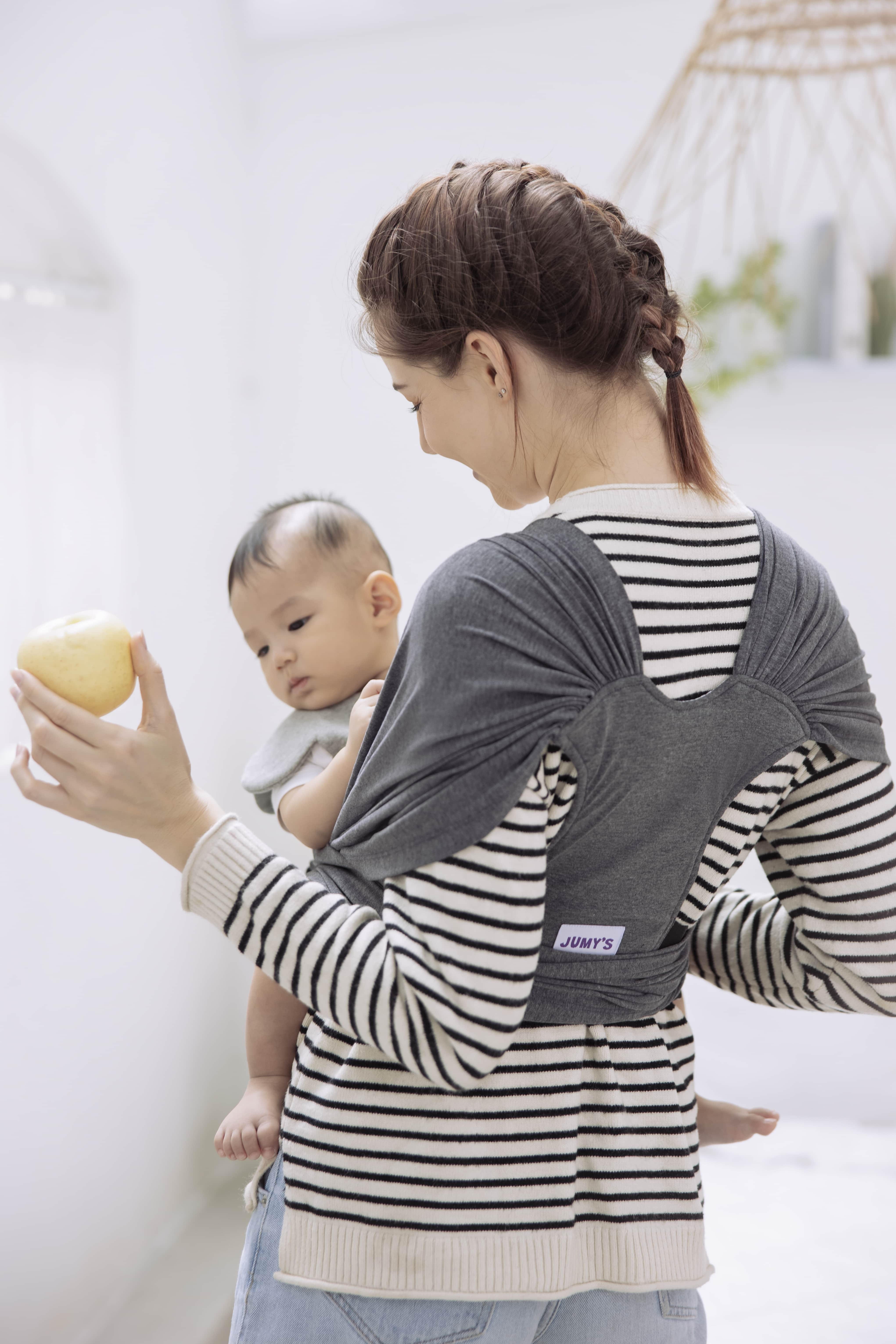 Địu vải Jumy – Xám