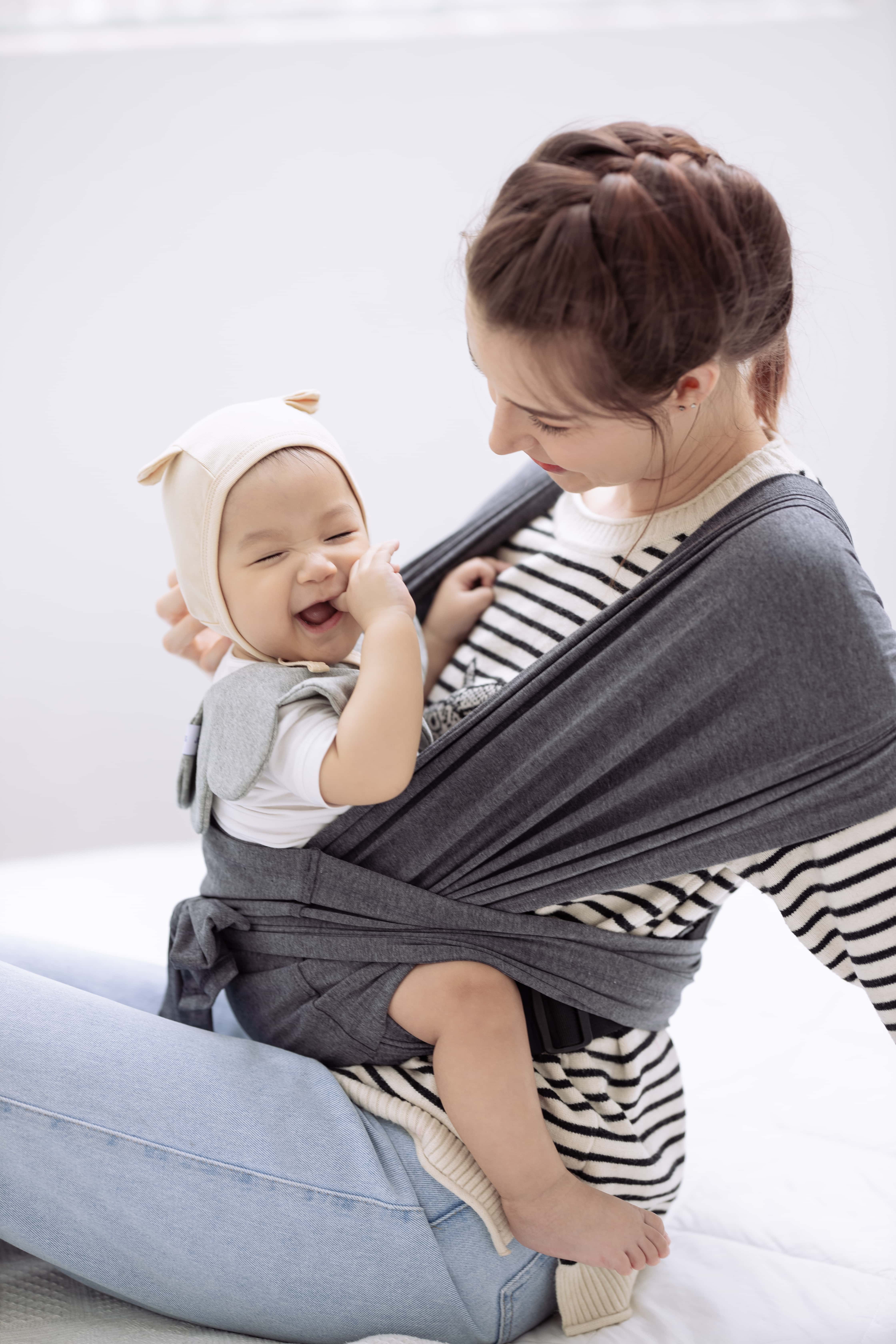 Địu vải Jumy – Xám