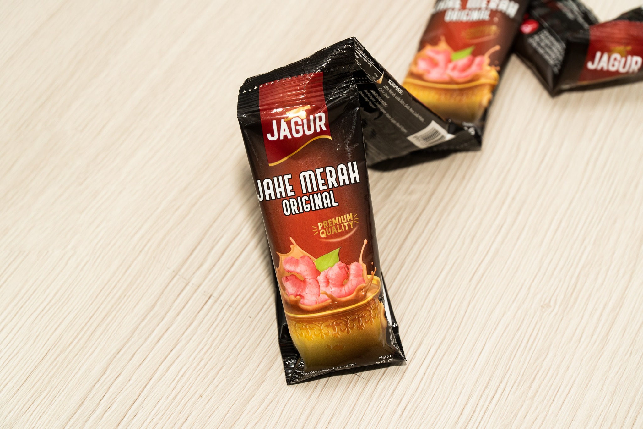 Trà Gừng đỏ JAGUR vị nguyên bản (Túi 12 gói)