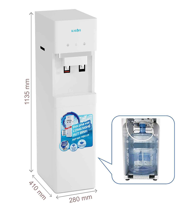 Cây nước nóng lạnh HC300-W