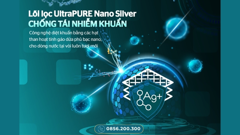 Lõi UltraPURE Nano Silver chống tái nhiễm khuẩn