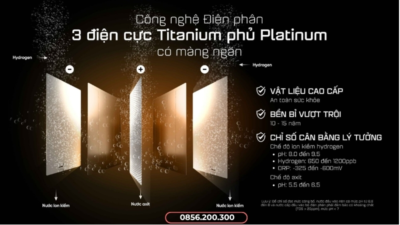 Điện cực Titanium phủ Platinum