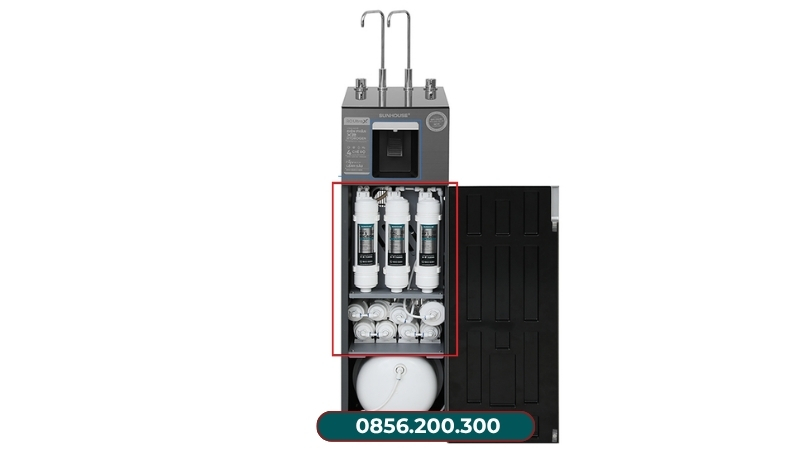 Cấu hình lõi bên trong máy lọc nước Sunhouse