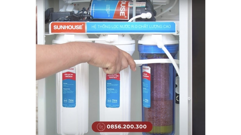 Thay lõi lọc thô Sunhouse