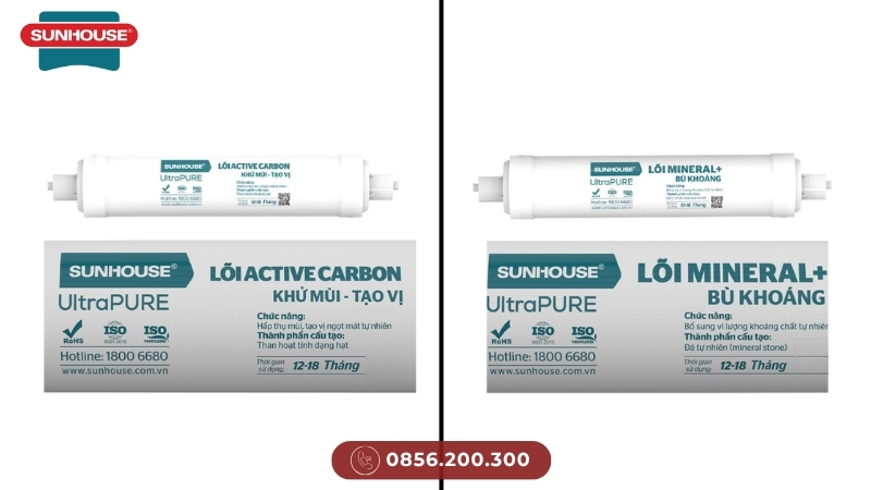 Lõi tạo vị và lõi bù khoáng Sunhouse