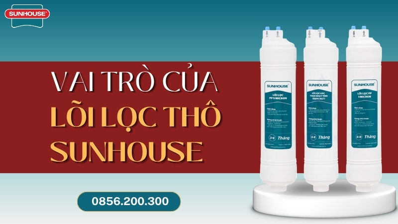 Vai trò của lõi lọc thô Sunhouse
