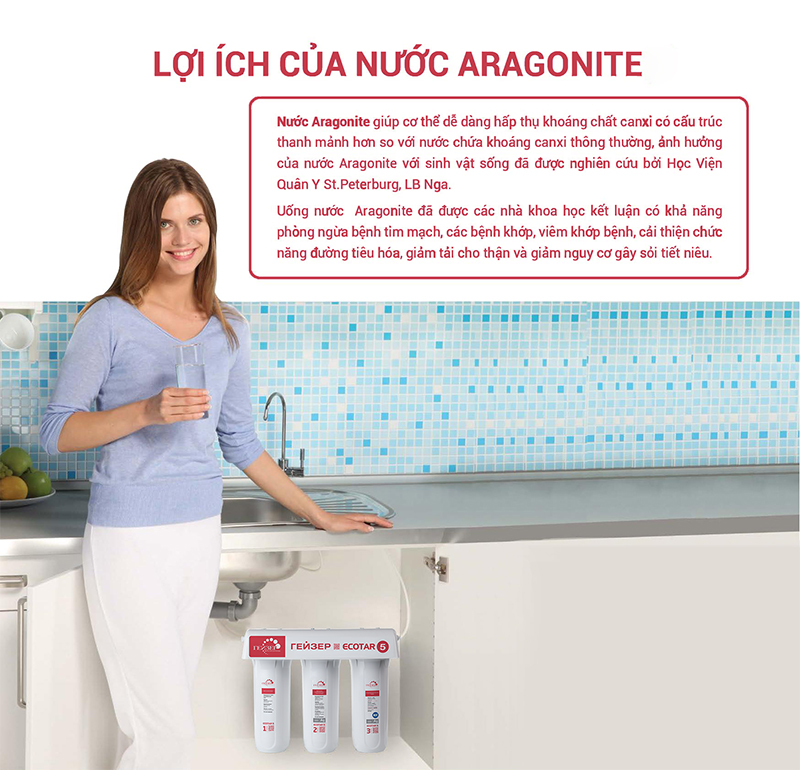 Lợi ích của nước Aragonite