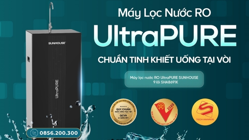 Máy lọc nước Sunhouse tủ đứng SHA8691K