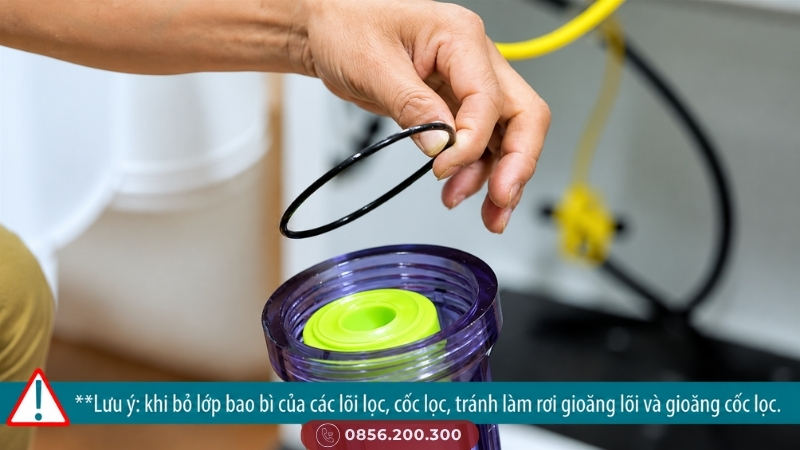 Gioăng hoặc lõi bị lắp lệch
