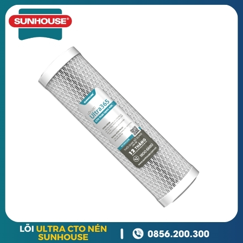 Lõi Lọc Thô SUNHOUSE Ultra365 Than CTO Nén