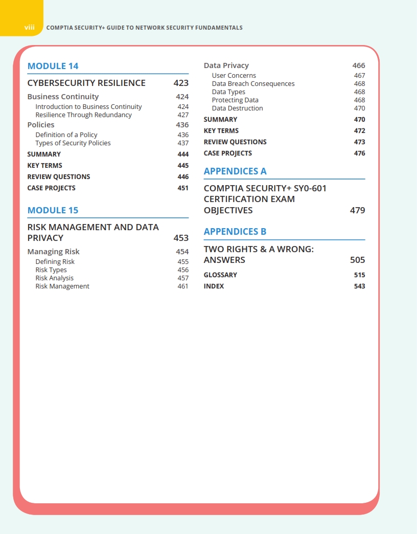 CompTIA Security+ Guide to Network Security Fundamentals 7th Edition
