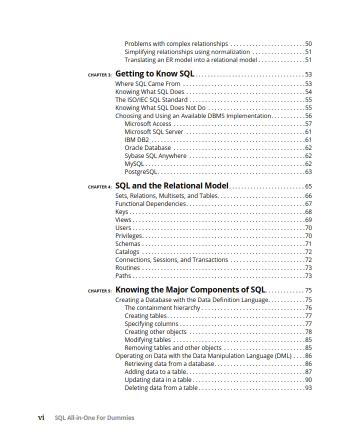SQL All-in-One For Dummies 4th Edition