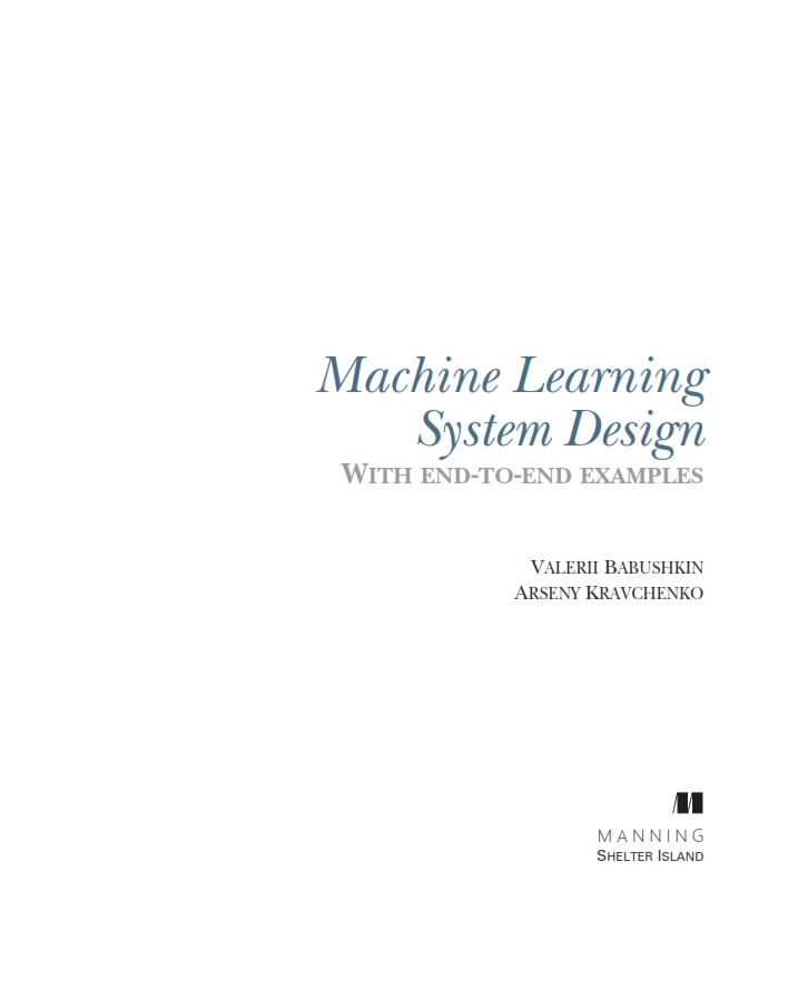 Machine Learning System Design Pdf Machine Learning System Design
