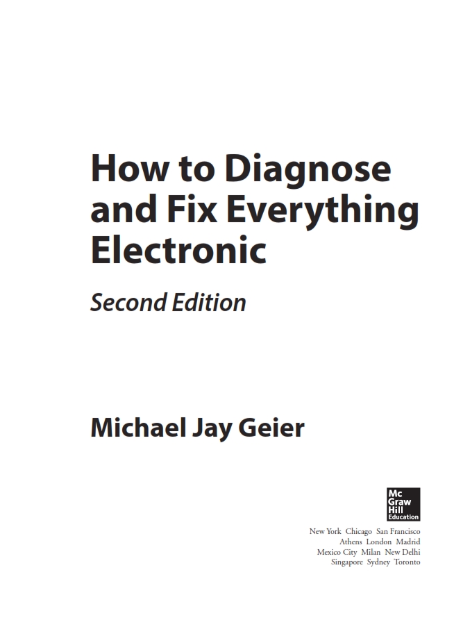 How to Diagnose and Fix Everything Electronic 2nd Edition