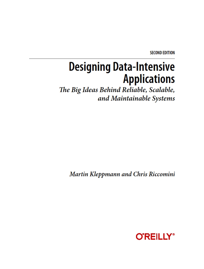 Designing Data-Intensive Applications 2nd Edition