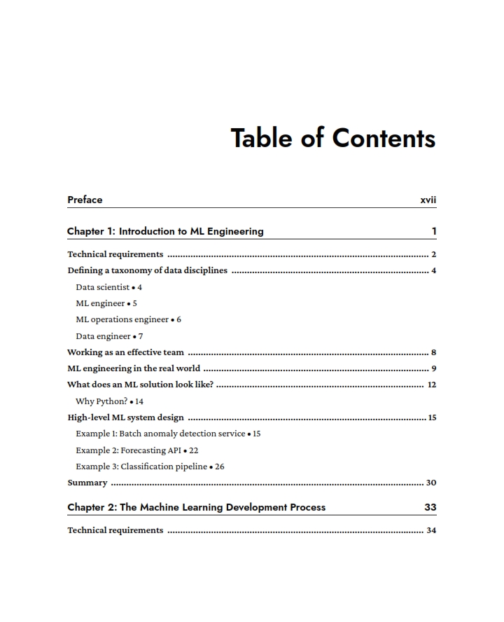 Machine Learning Engineering with Python