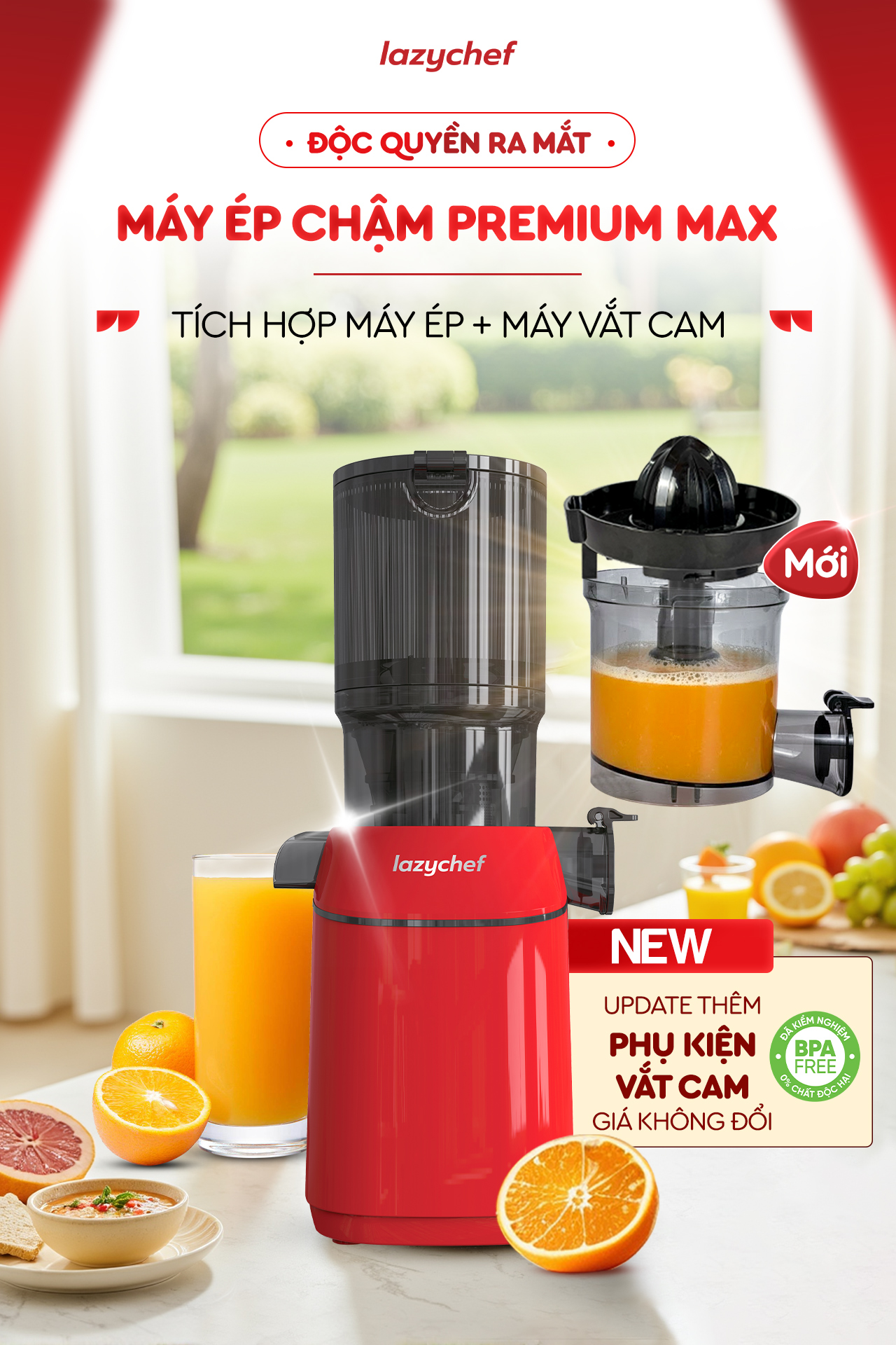 |PHIÊN BẢN CẢI TIẾN| MÁY ÉP CHẬM PREMIUM MAX LAZYCHEF
