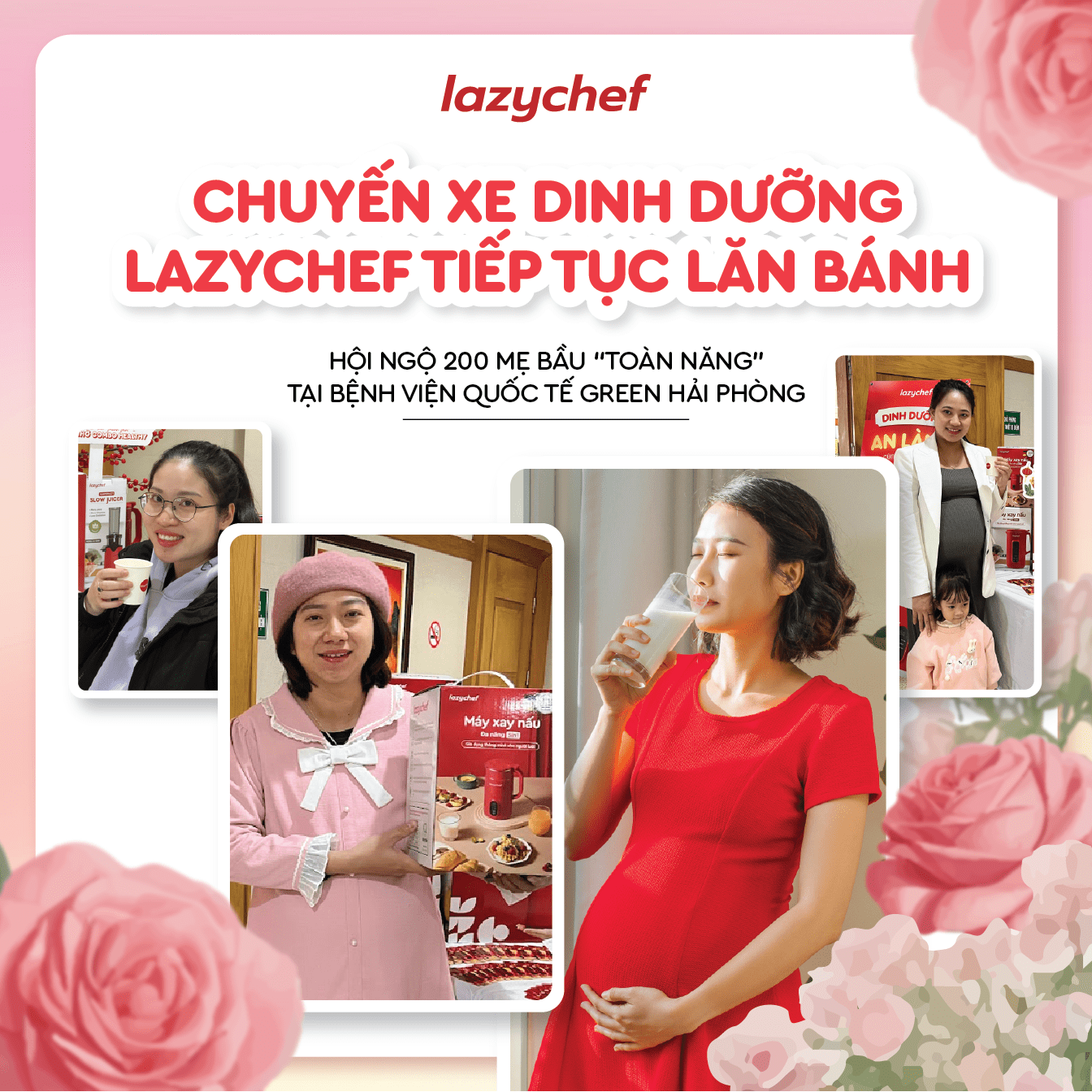 Lazychef đồng hành cùng mẹ bầu tại Bệnh viện Green Hải Phòng