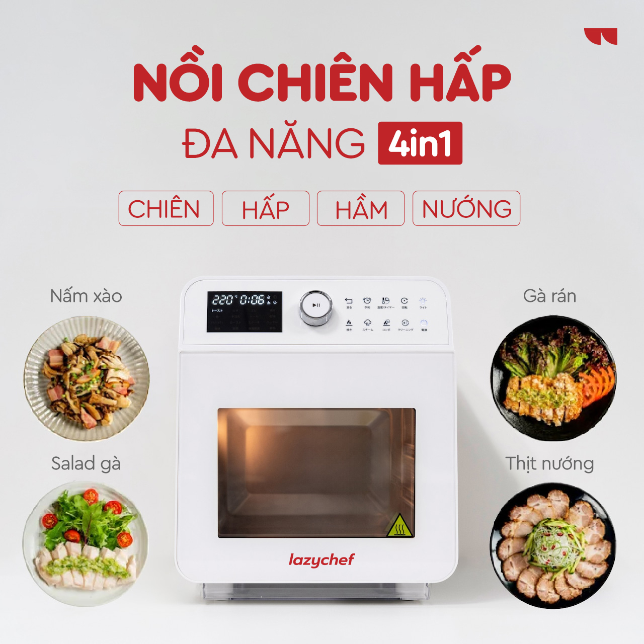 4 bước kho cá bằng nồi chiên hơi nước mềm thơm, đậm vị chuẩn nhà làm