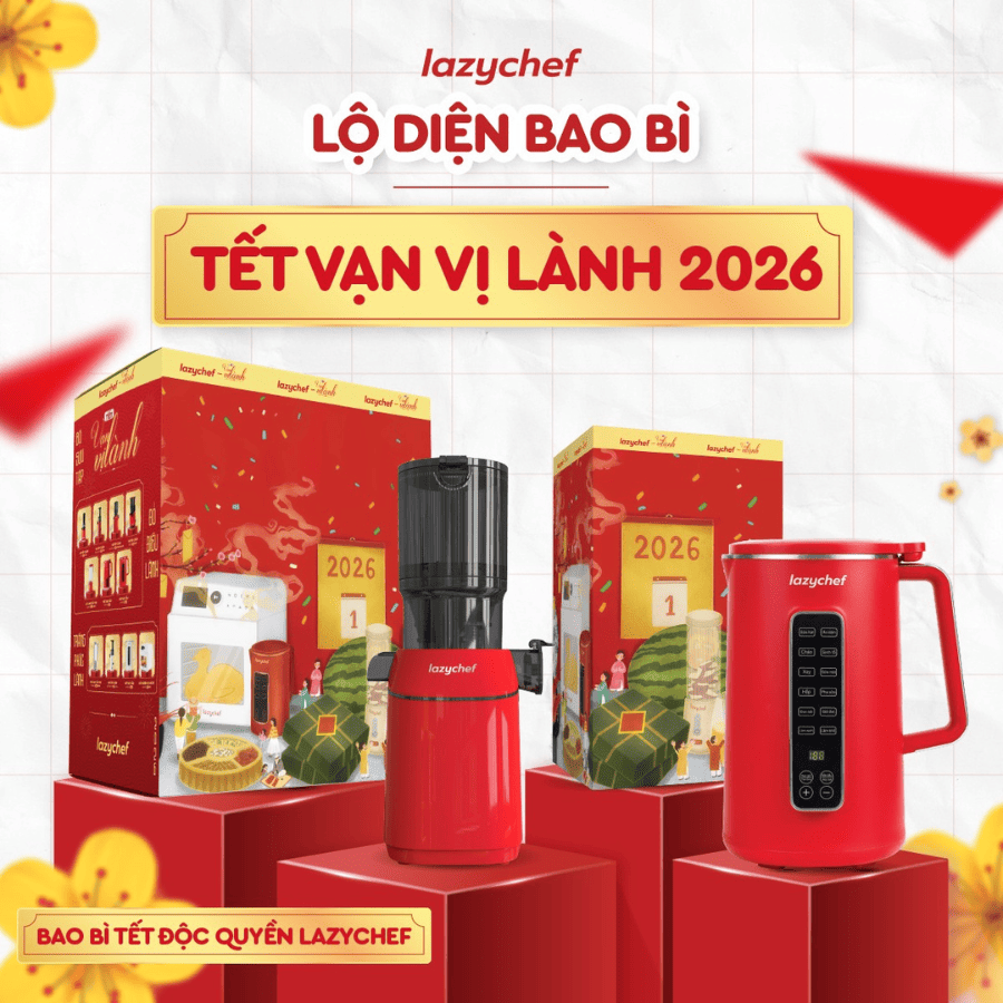 Lazychef ra mắt bao bì Tết 2026 “Tết Vạn Vị Lành”
