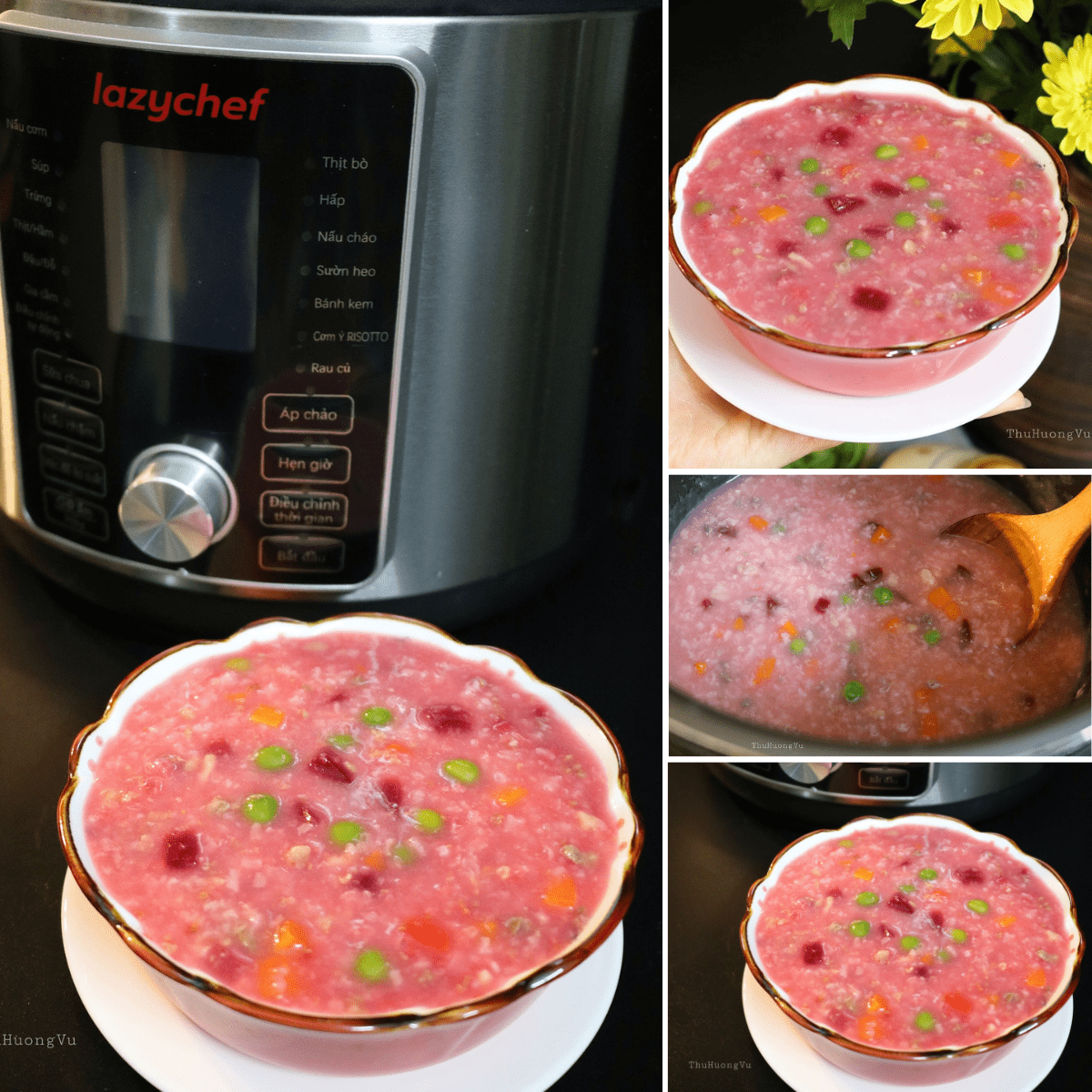 CHÁO BÒ BẰM CỦ DỀN - món cháo ngon nhiều công dụng tốt cho sức khỏe