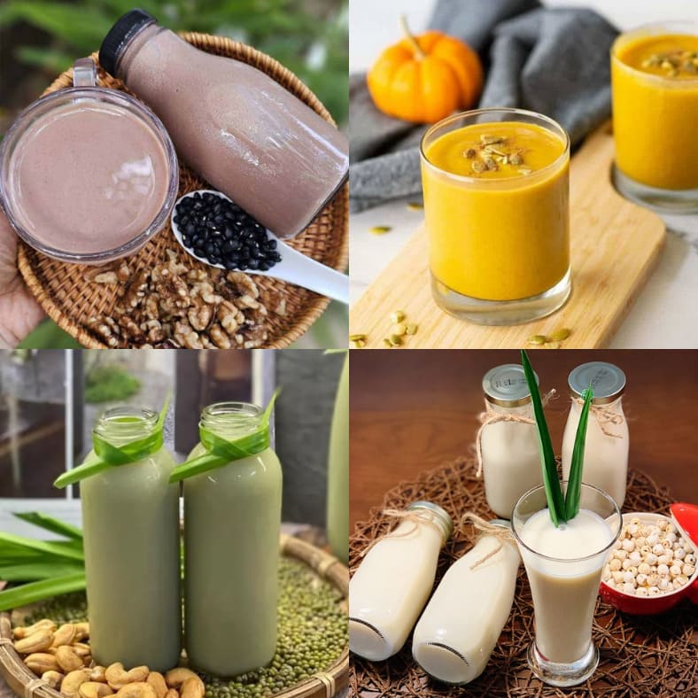 10+ CÔNG THỨC SỮA HẠT BỔ KHÍ HUYẾT GIÚP DA DẺ HỒNG HÀO, TĂNG CƯỜNG SỨC KHỎE