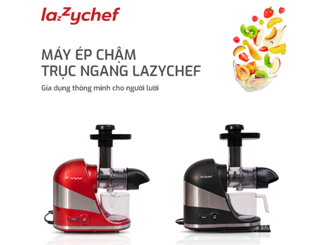 Máy ép chậm trục ngang LazyChef - Máy ép chậm dành cho người lười
