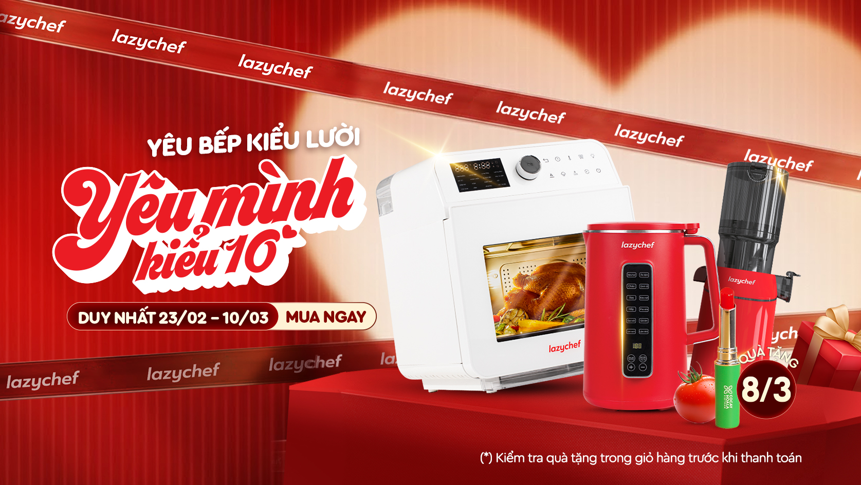 Ưu đãi 8/3 | Tặng son dưỡng cà chua Cỏ Cây Hoa Lá cho mọi đơn hàng