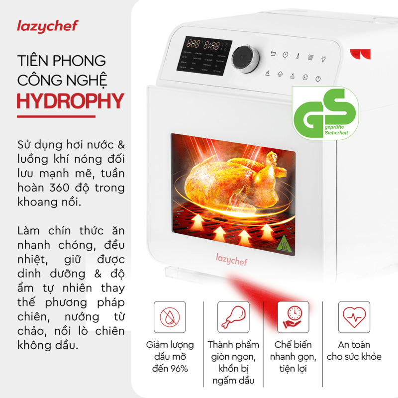 Nguyên lý hoạt động của nồi chiên hơi nước