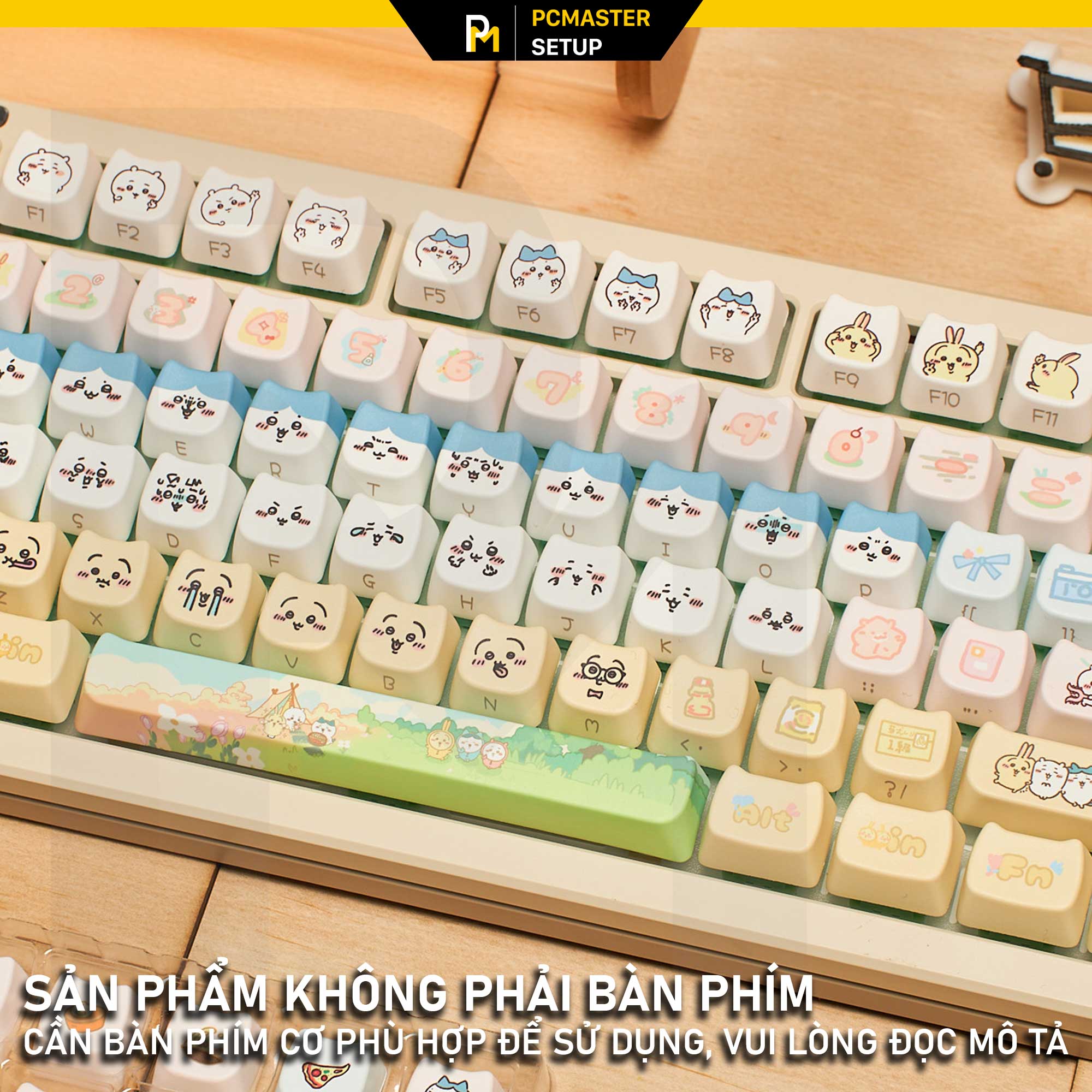 Keycaps pbt Chiikawa ( profile MOA/PBT/dyesub 5D )