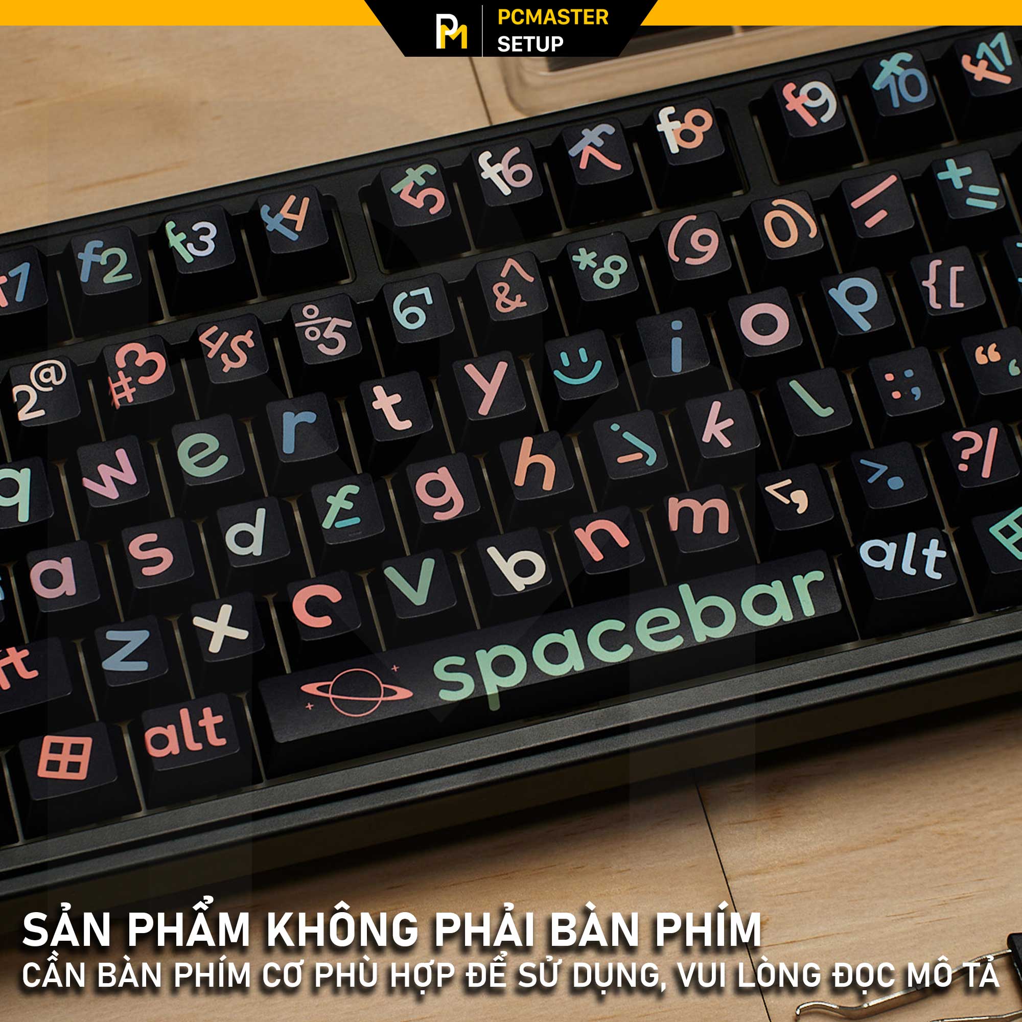Keycaps Big Black Characters ( profile Cherry/PBT/dyesub 5D )