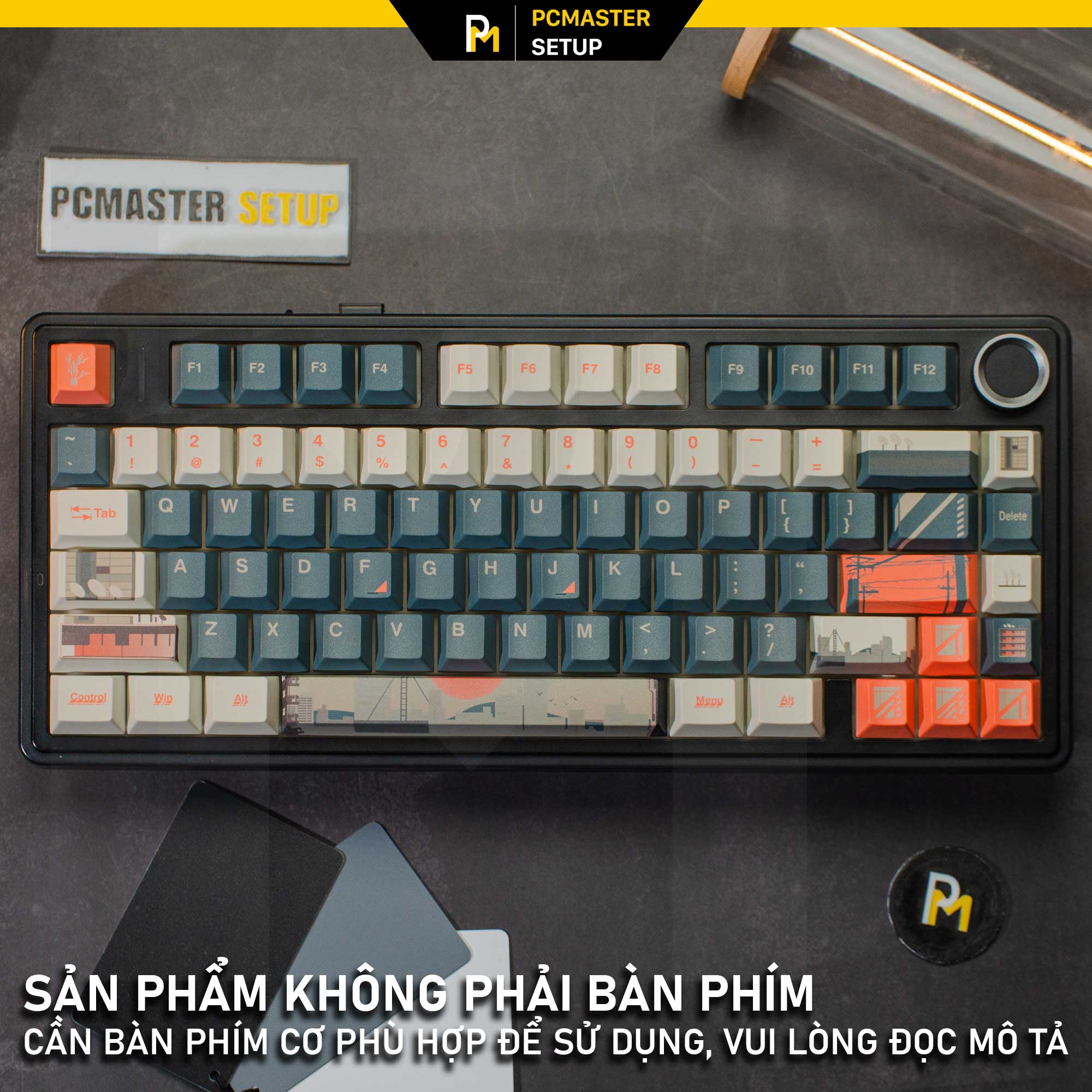 Keycap City Shadow ( PBT/ Deysub 5D/ Cherry Profile )