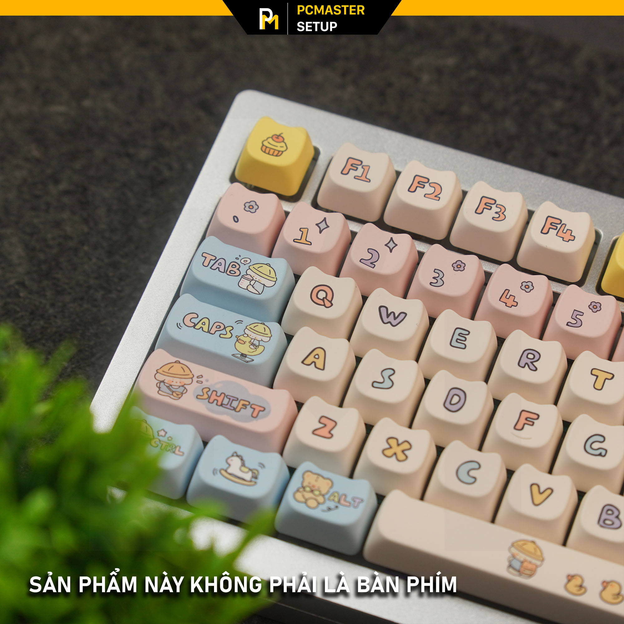 Keycap pbt Puppy profile MAO hoạ tiết dyesub bền bỉ
