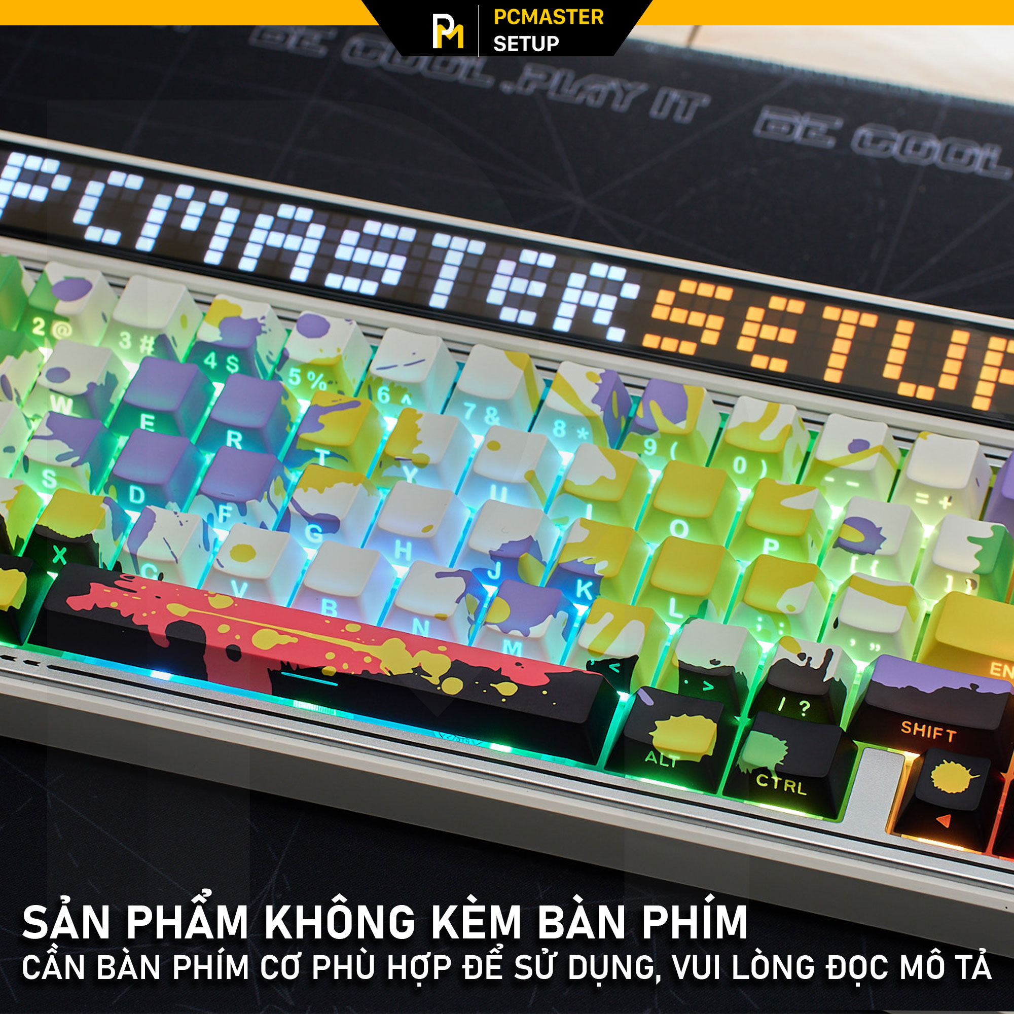 Keycaps xuyên led Graffiti (Profile Cherry /Doubleshot /PBT )