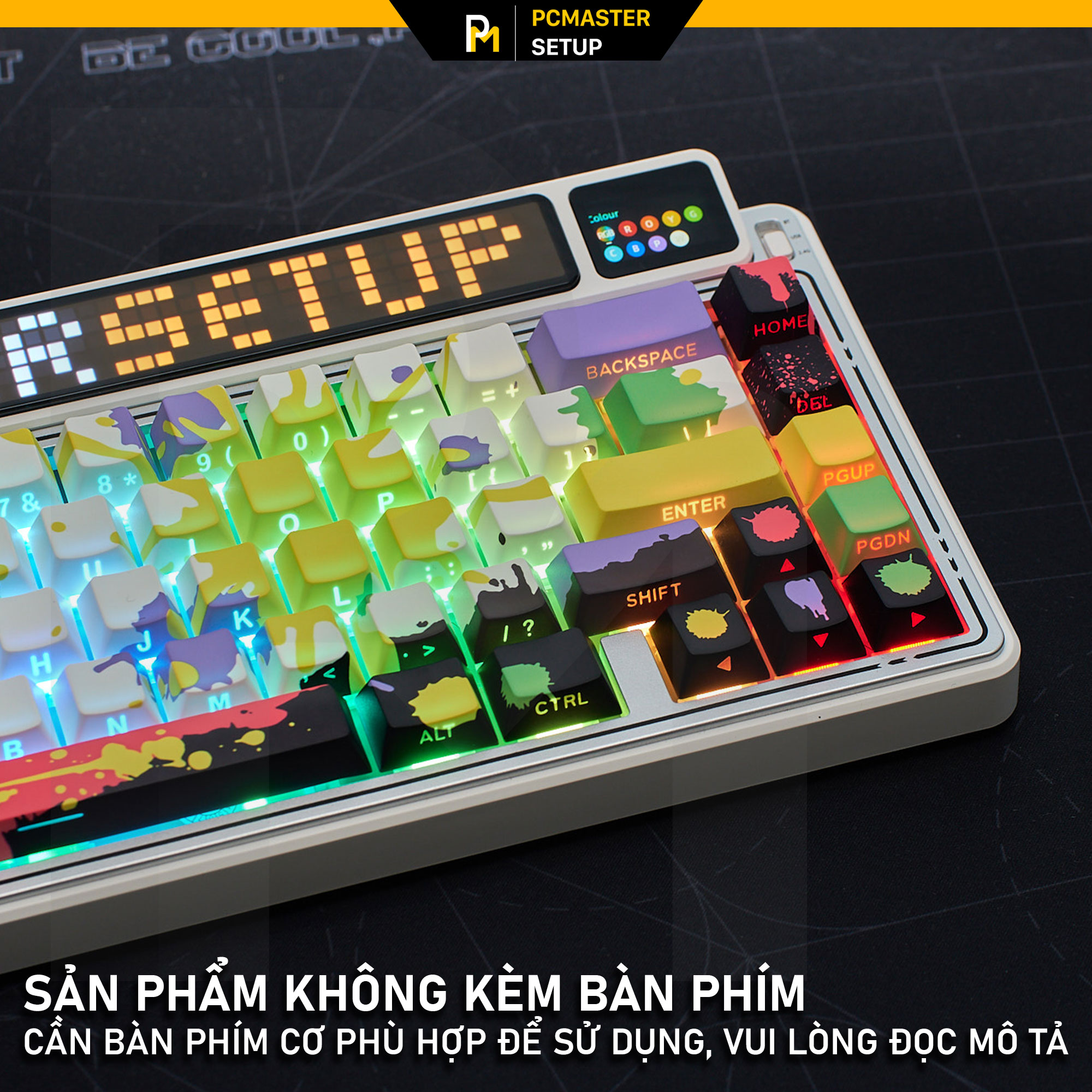 Keycaps xuyên led Graffiti (Profile Cherry /Doubleshot /PBT )