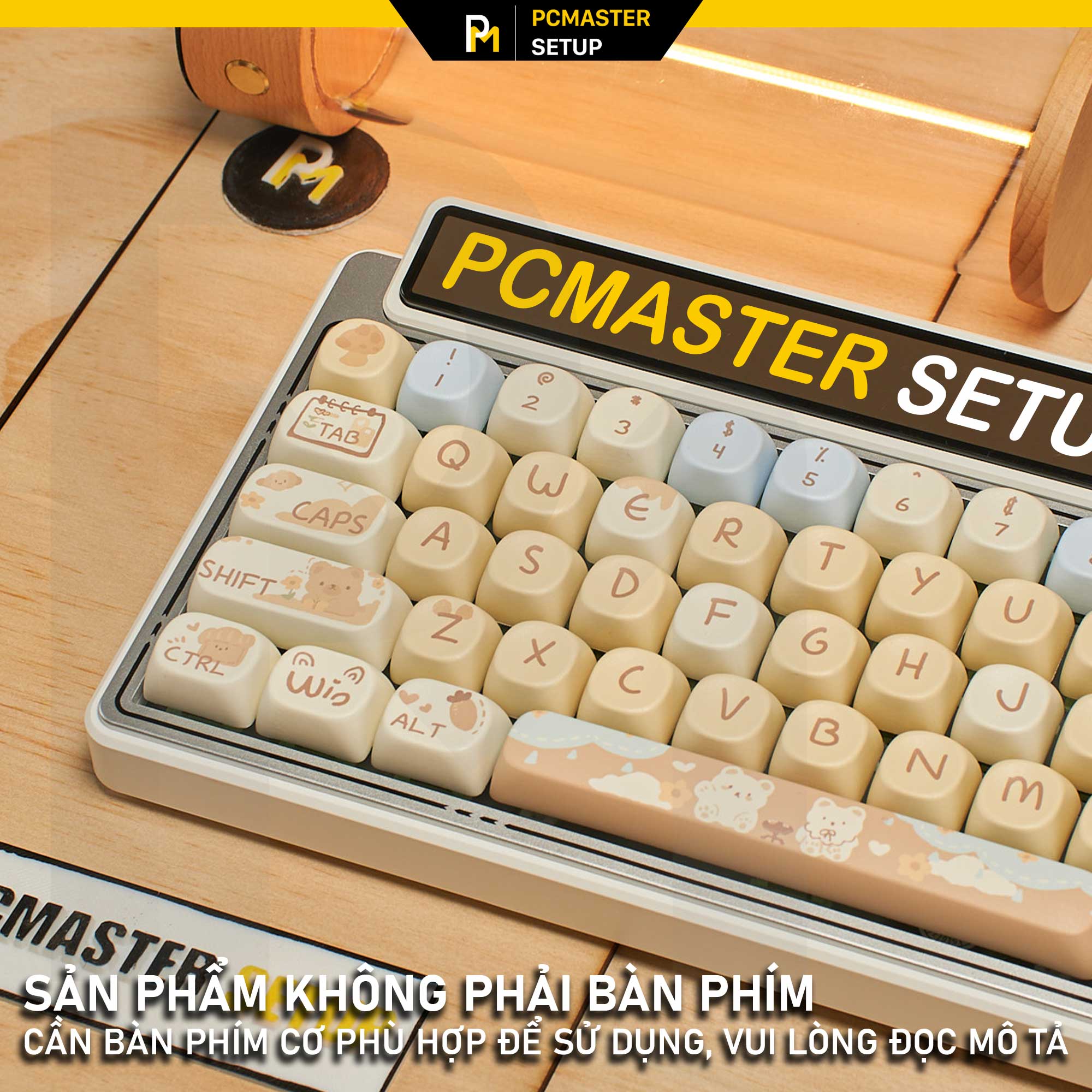 Keycaps pbt Sea Salt Bear ( profile MOA/PBT/dyesub 5D )