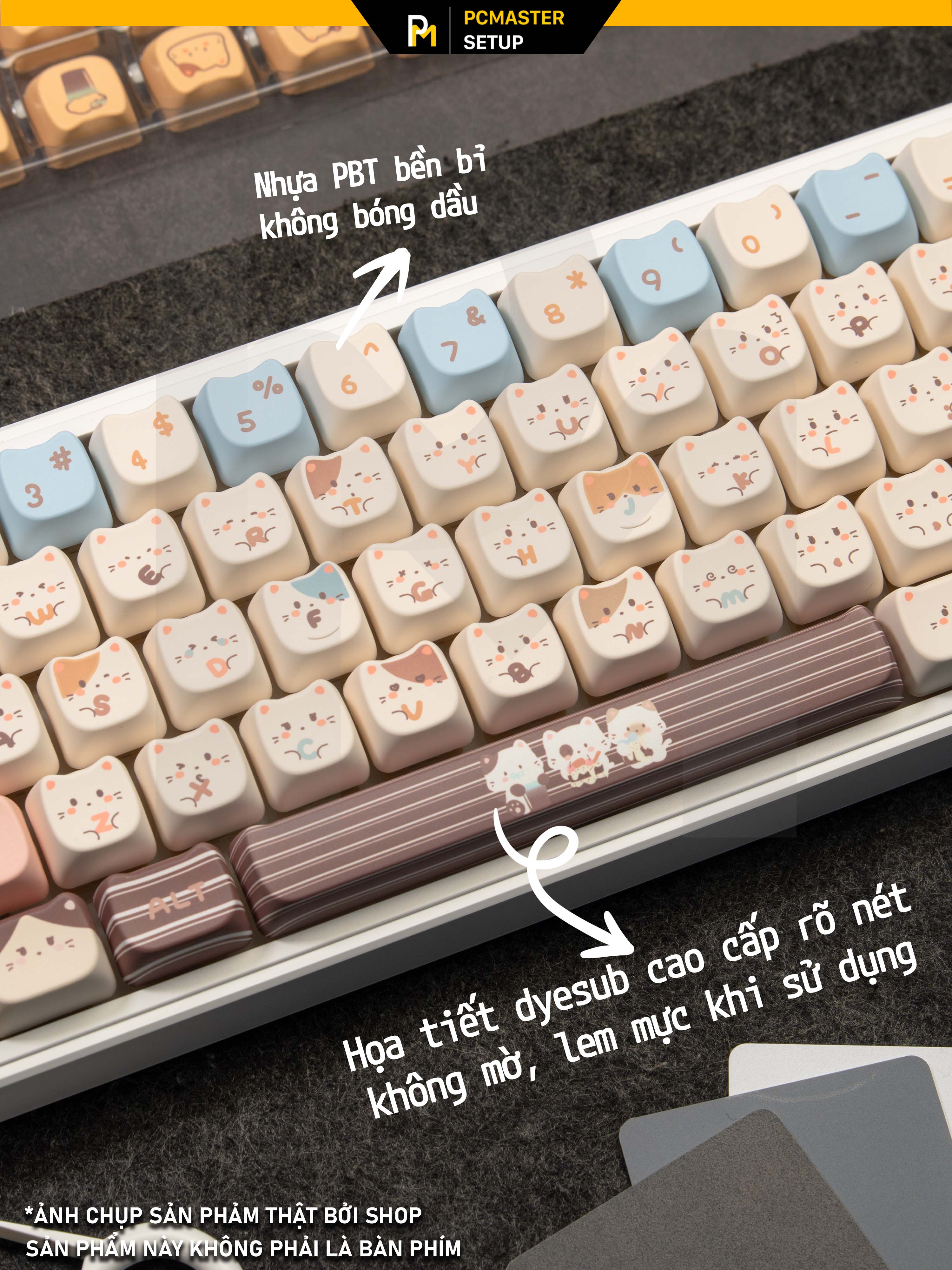 Keycaps Haiyan Meo  ( profile MAO/PBT/dyesub 5D )