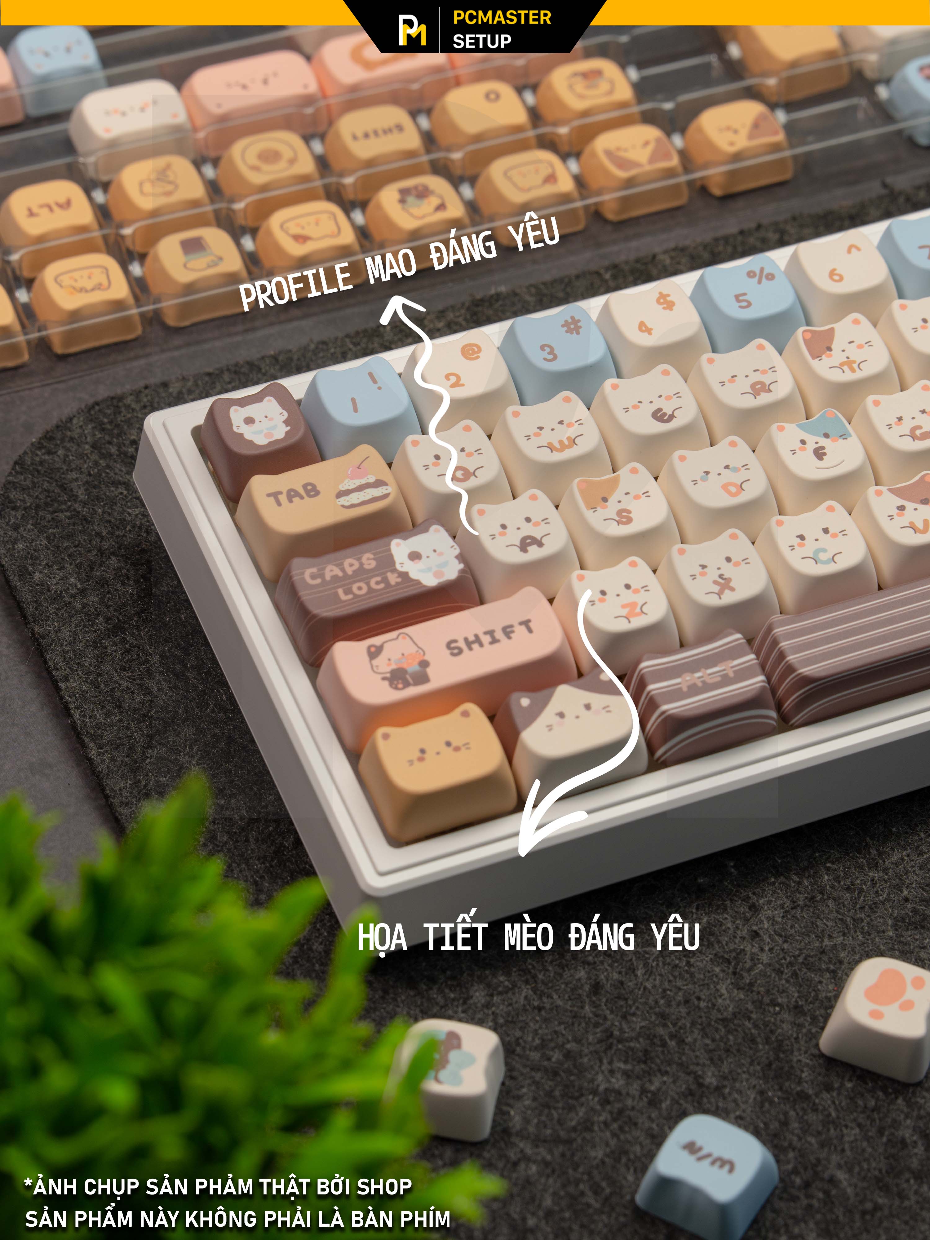 Keycaps Haiyan Meo  ( profile MAO/PBT/dyesub 5D )