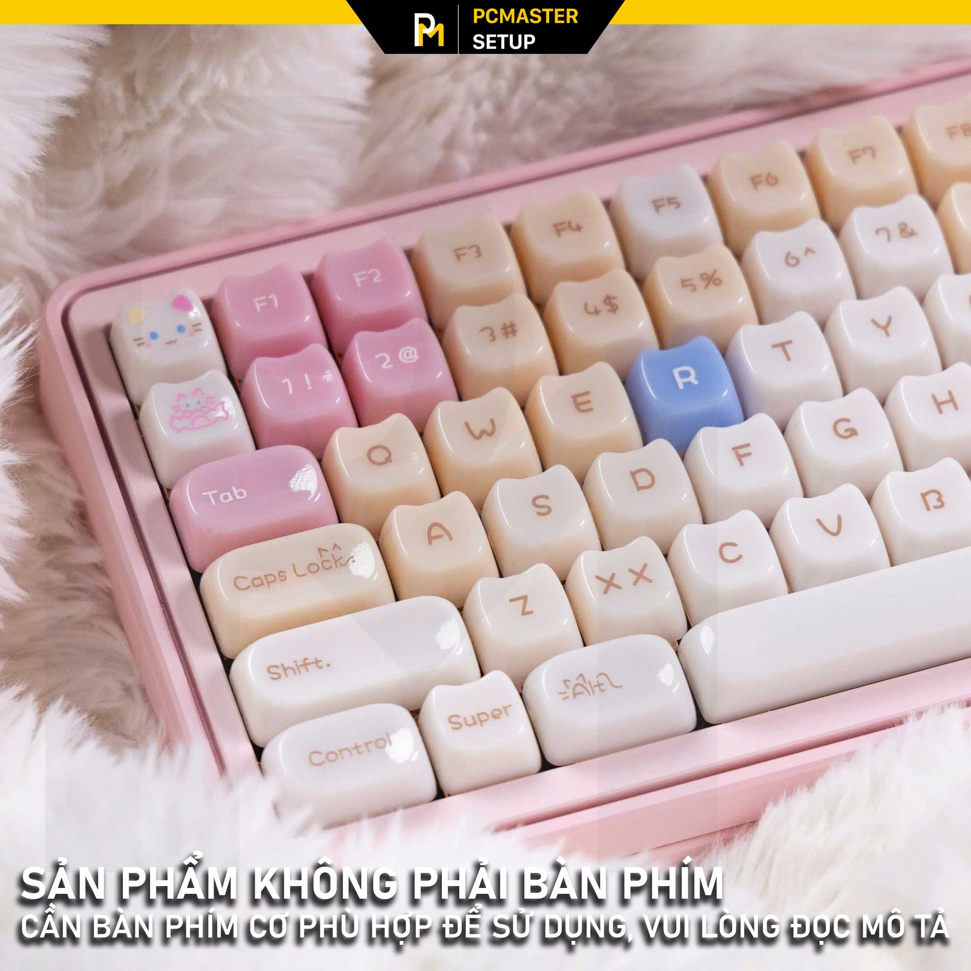 Keycap MAO dễ thương Jelly Cat - Ragdoll (Profile MAO/PC/ UV3D )
