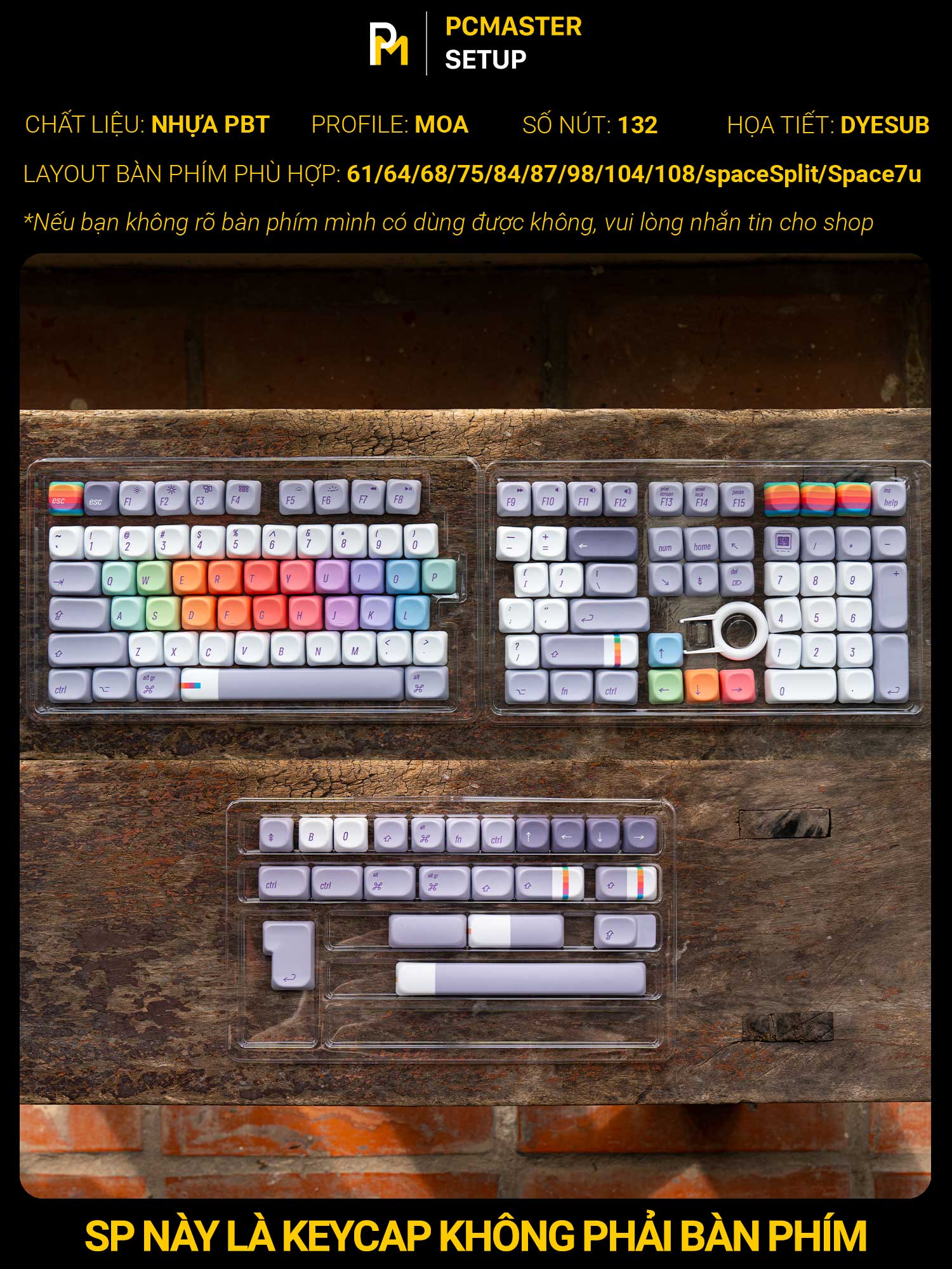 Keycaps pbt Mac Retro ( profile MOA/PBT/dyesub 5D )