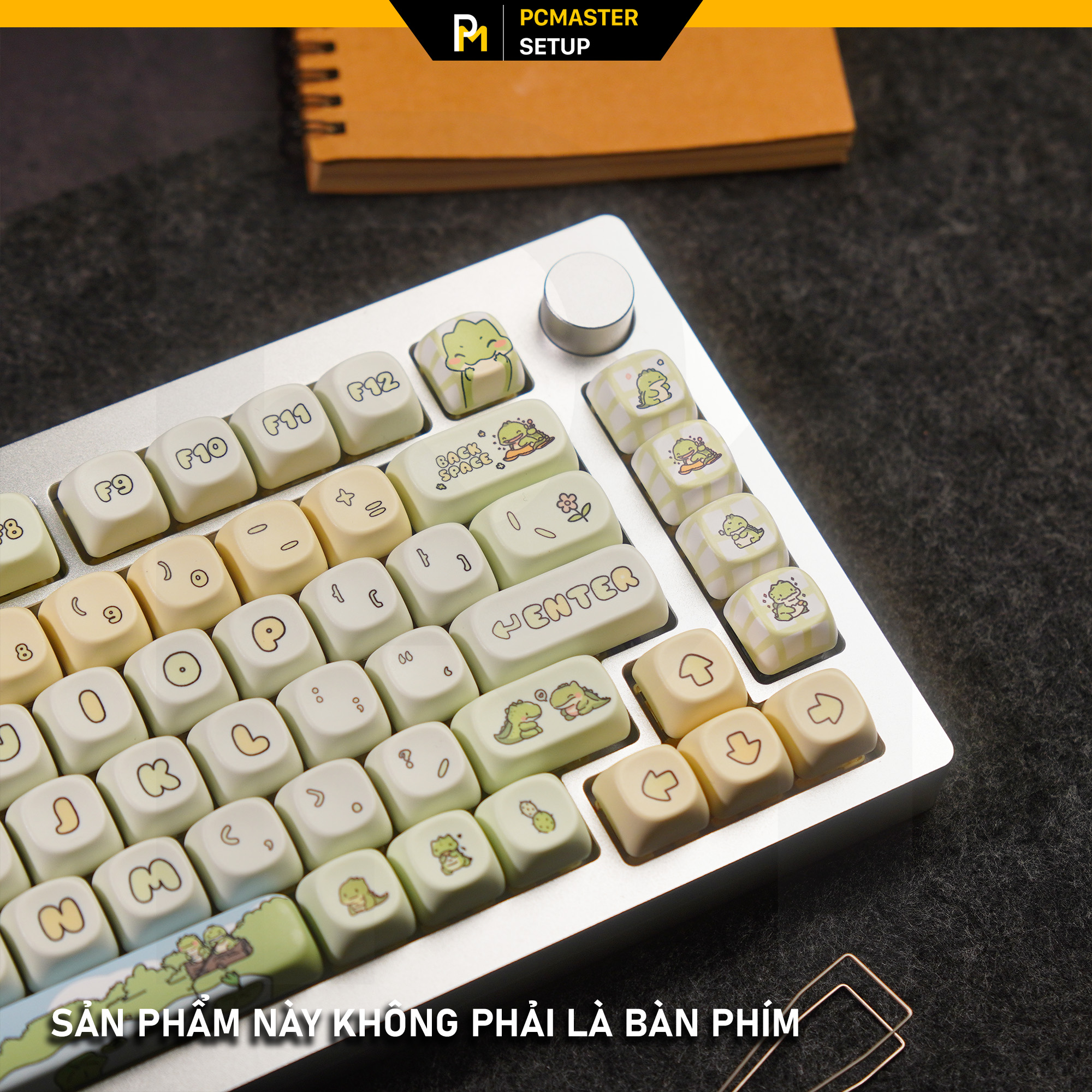 Keycaps pbt Khủng Long Xanh ( profile MOA/PBT/dyesub 5D )