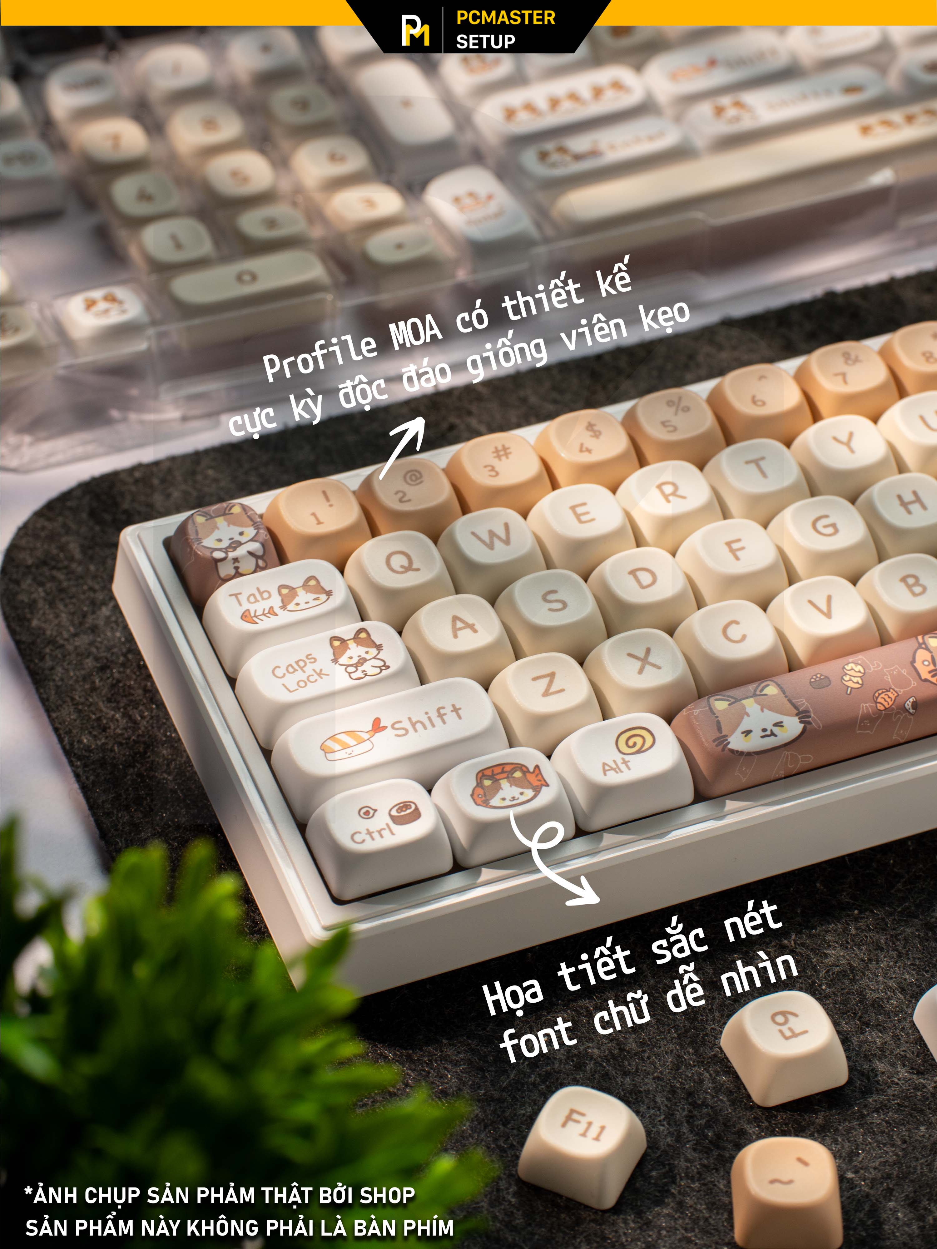 Keycaps pbt MeoMeo ( profile MOA/PBT/dyesub 5D )