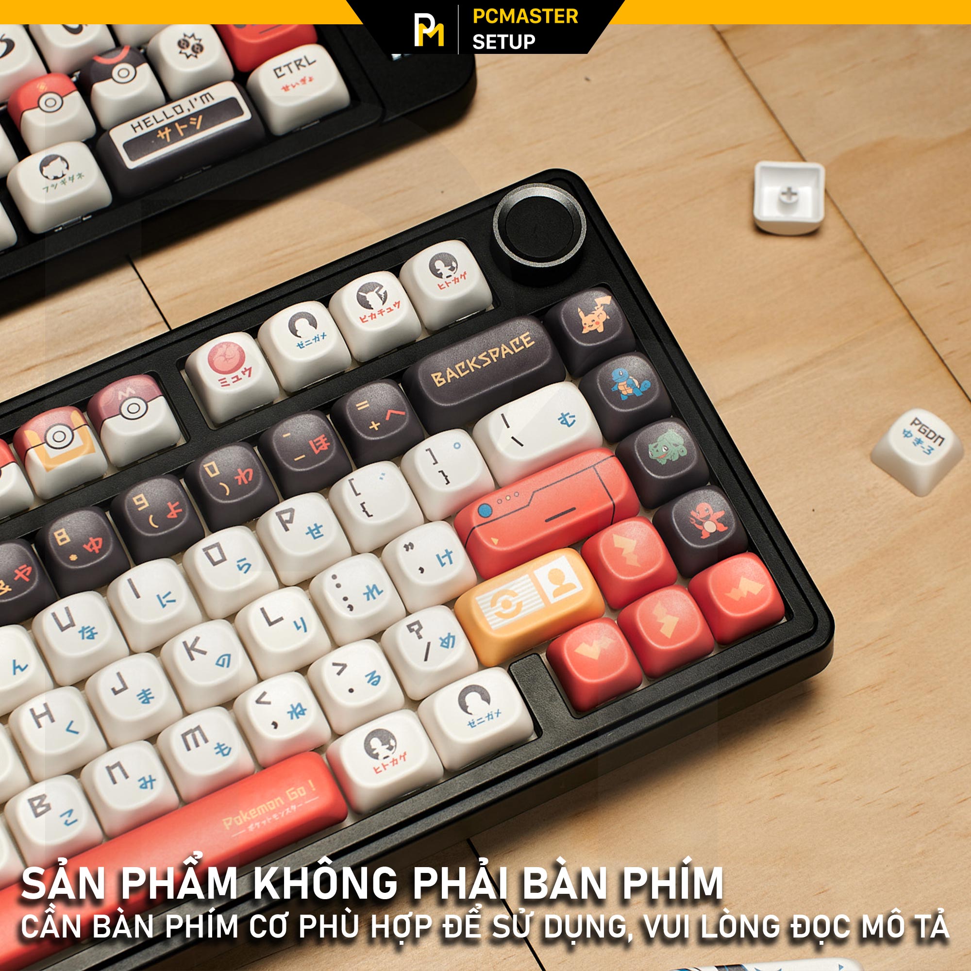 Keycaps pbt Pokemon Go ( profile MOA/PBT/dyesub 5D )