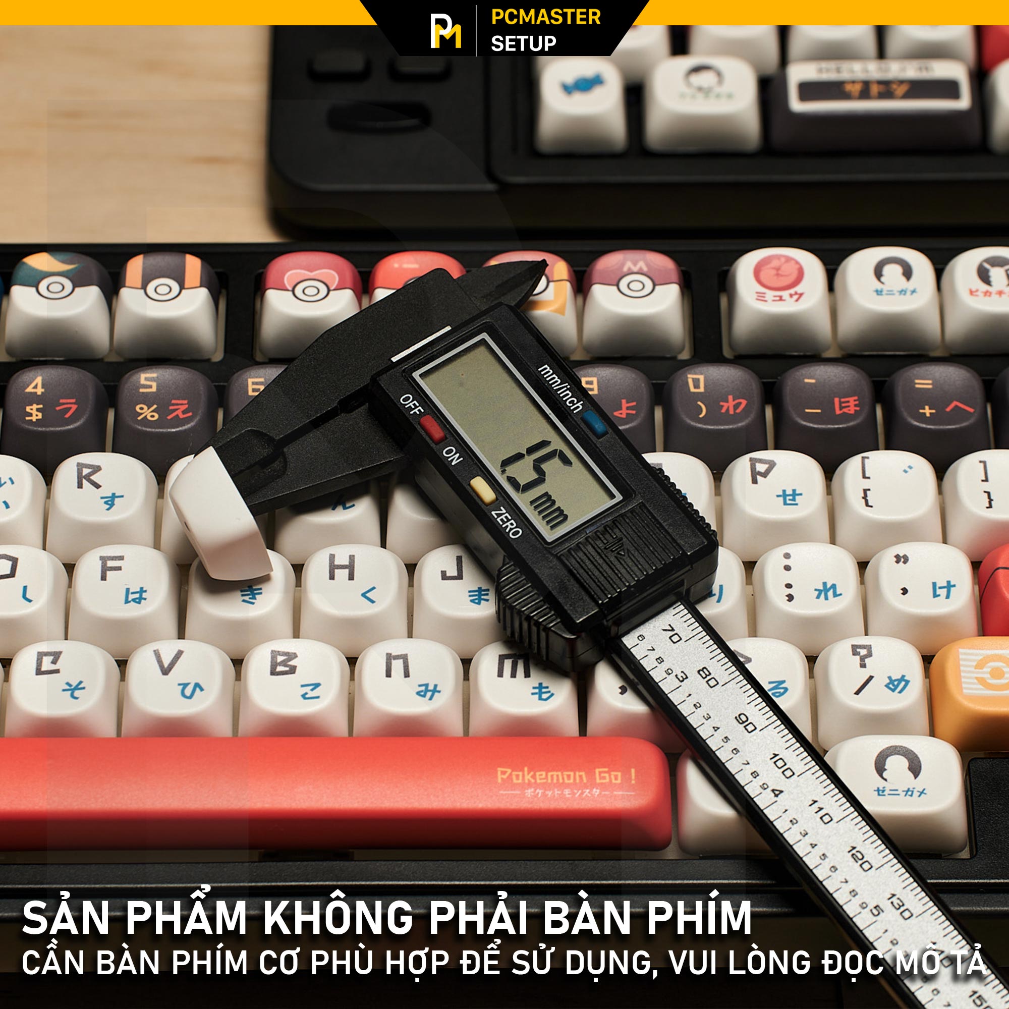 Keycaps pbt Pokemon Go ( profile MOA/PBT/dyesub 5D )