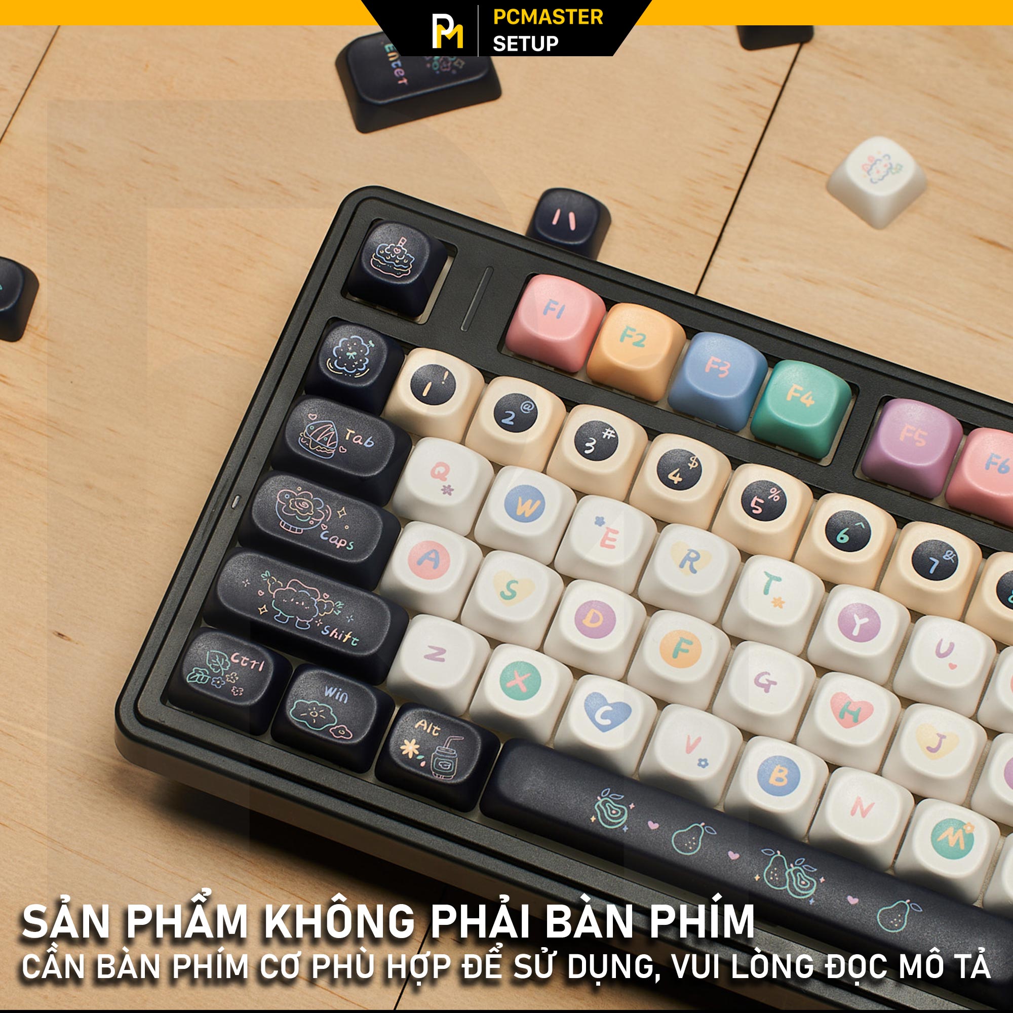 Keycaps pbt Sweet Chese Ice ( profile MOA/PBT/dyesub 5D )